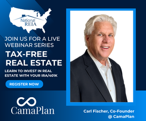 Live Webinar Series: TAX-FREE REAL ESTATE - Learn How to Invest with Your IRA/401K