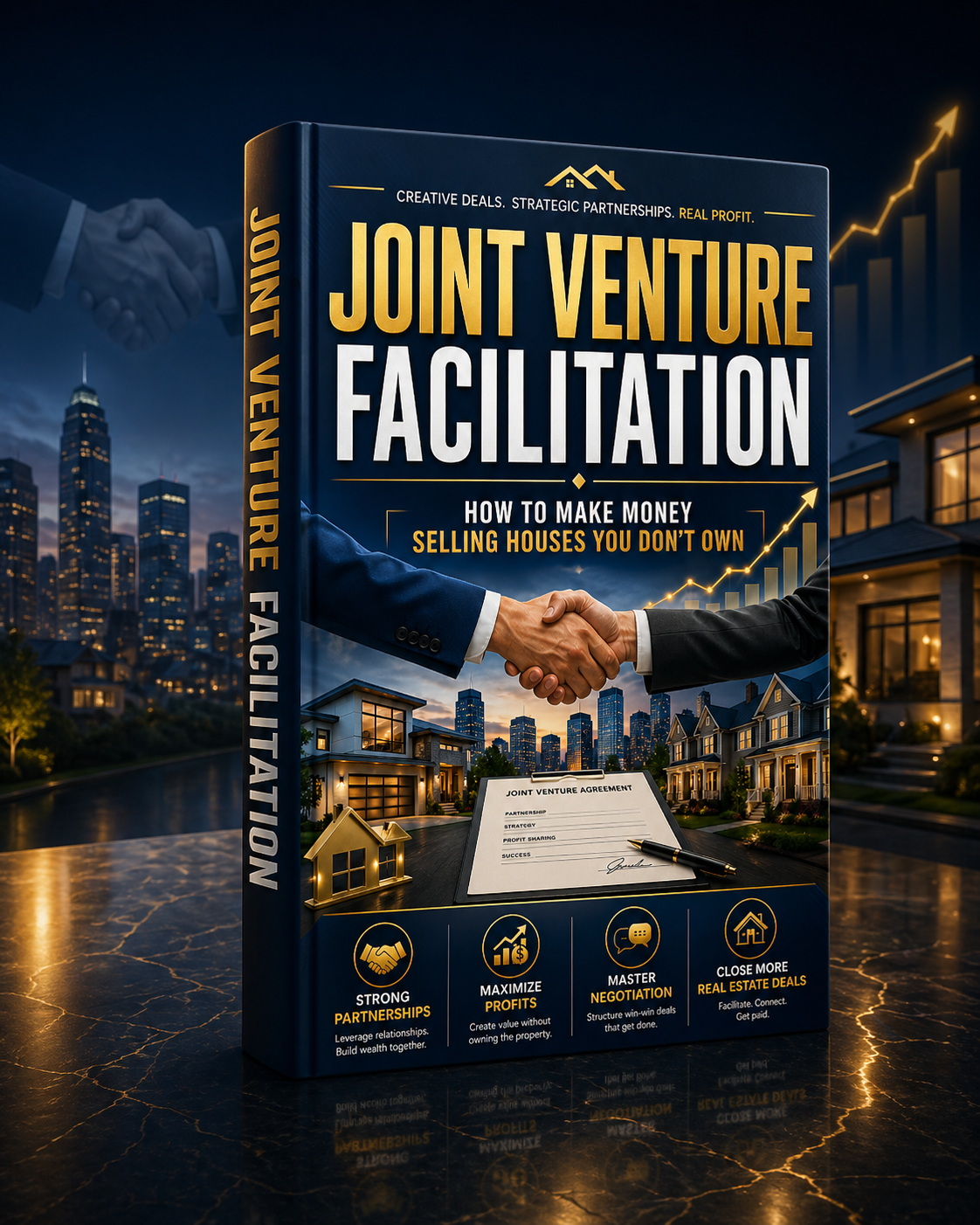 Joint Venture Facilitation book cover - How to Make Money Selling Houses You Don’t Own